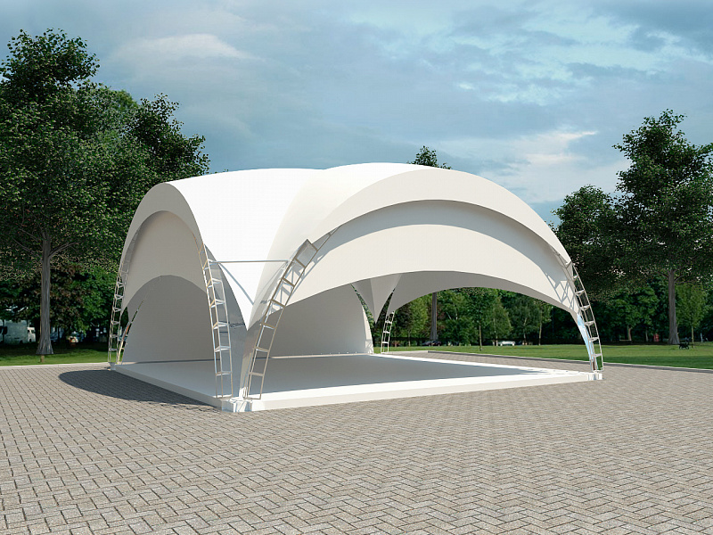 ARC TENT WHITE 10х10